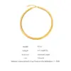 Wholesale 304 Stainless Steel Solid Color PVD Coated 18K Gold Plated Real Gold Plated Hip-Hop Simple Style Waterproof Non Tarnish Plating Foxtail Chain Gold Silver Necklace
