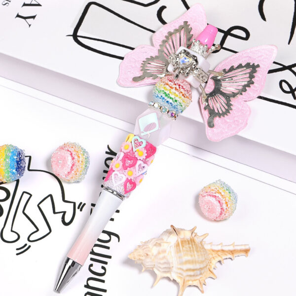 Wholesale New heavy-duty sparkly rainbow striped sugar rhinestone bead DIY bracelet keychain jewelry accessories loose beads