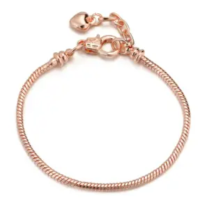 Thread Lobster Buckle Rose Gold / 19cm