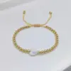 Wholesale Retro Cross Star Heart Shape Pearl Copper Bracelets In Bulk