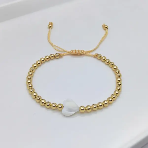 Wholesale Retro Cross Star Heart Shape Pearl Copper Bracelets In Bulk