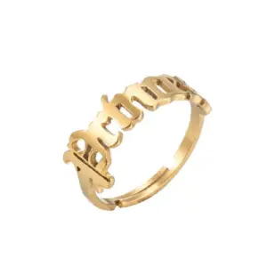 Princess Ring Gold / Adjustable Opening