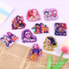 Wholesale 10pcs/pack Cute Cartoon Girl Accessories Acrylic Brooches & DIY Accessories