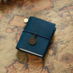 Crazy horse leather Blue