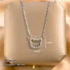 Wholesale Fashionable Minimalist Titanium Steel Necklace Women's Zirconia Clavicle Chain Elegant Luxury Jewelry Daily Wear Accessory