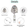 Wholesale Cute puppy animal series acrylic easy-pull buckle, retractable and rotatable doctor and nurse ID card buckle.