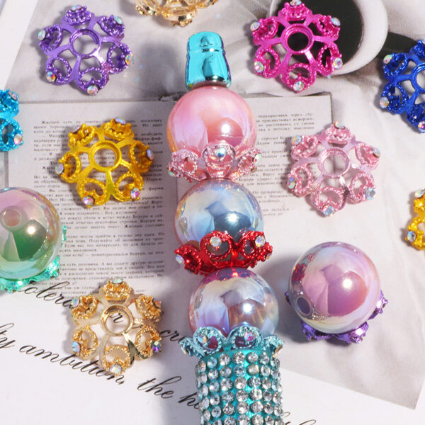 Wholesale Hollow snowflake DIY bracelet necklace spacer beads