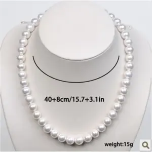 Wholesale Fashion Geometric Imitation Pearl Women's Necklace