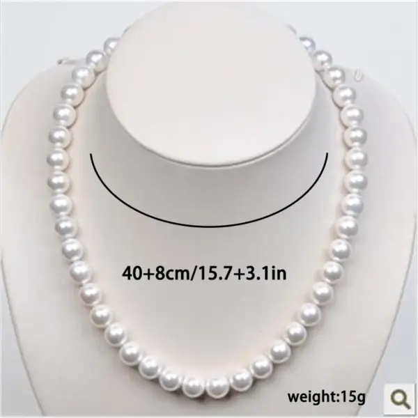 Wholesale Fashion Geometric Imitation Pearl Women's Necklace