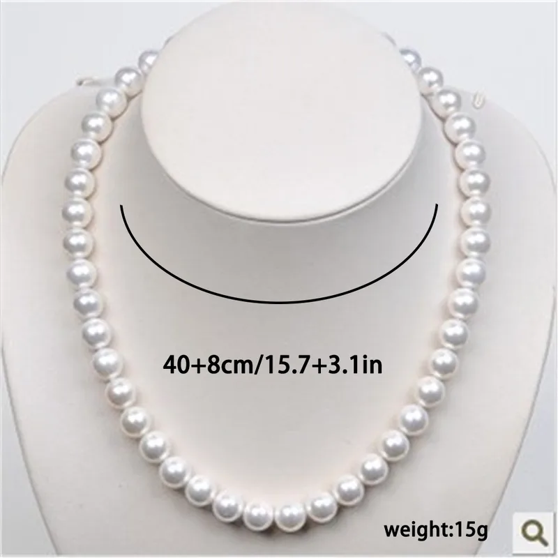 Wholesale Fashion Geometric Imitation Pearl Women's Necklace