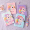Wholesale Cartoon Unicorn Plush Notebook with Lock