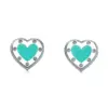 Wholesale Ion Plating (IP) 18K Gold Plated Geometric Letter Heart Shape 304 Stainless Steel Vintage Style Simple Style Waterproof Non Tarnish Ear Studs