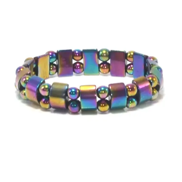 Wholesale Simple Style Colorful Obsidian Beaded Unisex Bracelets 1 Piece