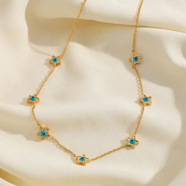 Wholesale PVD Coated 18K Gold Real Gold Plated Star Flower 304 Stainless Steel Elegant Cute Waterproof Non Tarnish 304 Stainless Steel Bracelets