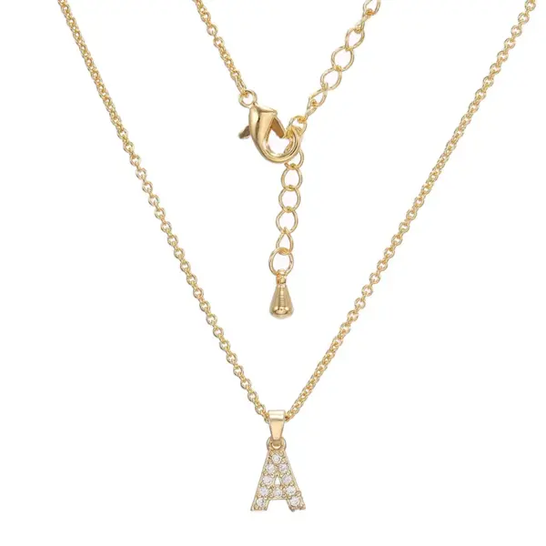 Letter Copper Brass Fashion Brass Necklace