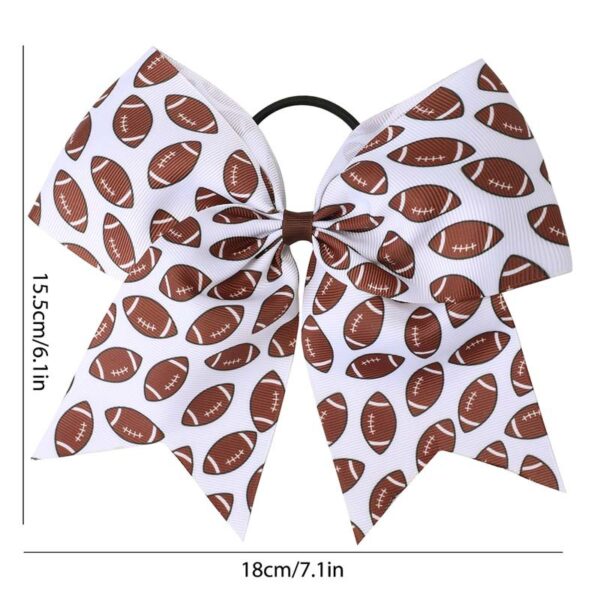 Wholesale World Cup fans children's dovetail bow hair band Football Pattern