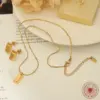 Wholesale PVD Coated Real Gold Plated 18K Gold Geometric 304 Stainless Steel Fashion Waterproof Non Tarnish Necklace