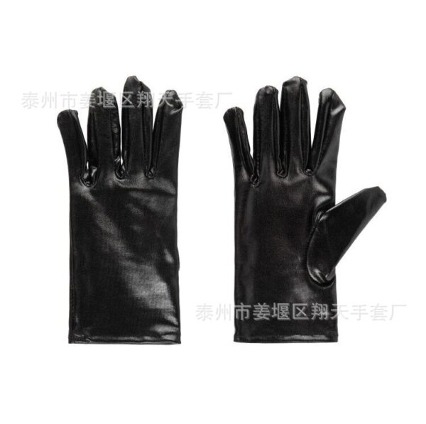 Wholesale Patent and faux leather short gloves