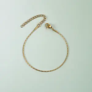 1mm Hammered Round / Gold