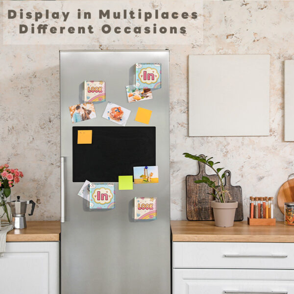 oly-7c4678b47dafeff144414881f94edff8 Wholesale Cross-border dropshipping of transparent acrylic refrigerator magnets with English letters and words, home decoration, and creative designs.
