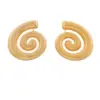 Wholesale 1 Pair Casual Simple Style Wings Spiral Shell Titanium Steel 18K Gold Plated Ear Studs