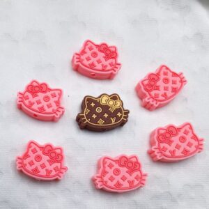 Wholesale 10pcs/pack Cute kitten silicone cartoon beads