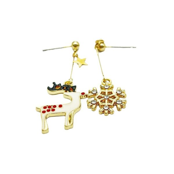 oly-7c4f531e4a2182441f24e83b1b57d2d0 Wholesale Christmas Hat Elk Christmas Bell Earrings