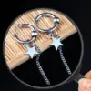 Wholesale Fashion Star Stainless Steel Dangling Earrings Plating Stainless Steel Earrings 1 Piece