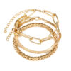 oly-7c641fb8ff6d2b7b76321e3e13525706 Wholesale 52004 Europe and the United States cross-border new snake bone chain multi-layer bracelet creative retro personality metal chain bracelet