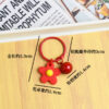 Wholesale Korean Style Hyun-a Small Fresh Color Small Flower Bell Keychain Tanabata Gift Key Ring Bag Women's Hanging Accessories