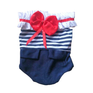 18 inch blue striped butterfly two-piece set / American Toy Doll Swimsuit