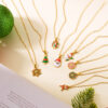 Wholesale Christmas Dopamine Colored Necklace