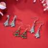 Wholesale Europe and the United States cross-border new Christmas earrings Joker Christmas bow wreath Christmas tree earrings earrings in stock