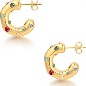 Golden Colorful Crystals