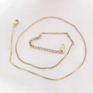 Golden Curb Necklace 40 5cm