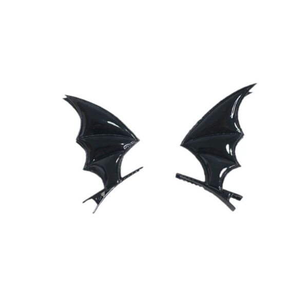 Wholesale Cute Devil Hairpin Edge Clip Halloween Black Wings Headdress Gothic Style