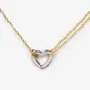 Wholesale Titanium Steel Gold Plated Simple Style Classic Style Plating Heart Shape Bracelets Necklace