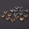 Ear Cartilage Rings & Studs Fashion Crown 316L Stainless Steel Copper Plating