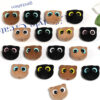 Wholesale Autumn and winter flocking big eyes kitten beaded cartoon cat eye acrylic beads DIY mobile phone chain accessories