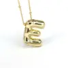 Wholesale Simple Style Classic Style Letter Copper 18k Gold Plated Pendant Necklace In Bulk