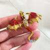 Wholesale Magic Dragon Niche Enamel Color Diamond Brooch Exquisite Fashion All-match Suit Pin Light Luxury Accessories