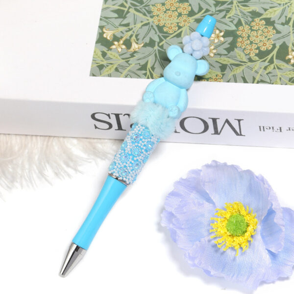 oly-7c915db8b6cd3e7a2762e01a5054022e Wholesale New flocked candy-colored bayberry ball beaded spacer beads DIY mobile phone chain keychain jewelry accessories loose beads