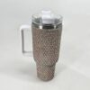 Wholesale New Solid Color Sticker 40oz Thermos Cup Portable Portable Vacuum Ice Cup Large Capacity Car Cup with Straw
