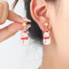 Wholesale Christmas earrings, snowman Santa Claus simple earrings