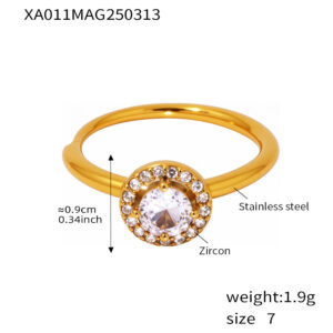 A011-gold ring / No. 7