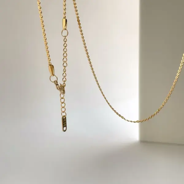 Wholesale Retro Solid Color Titanium Steel Chain Bracelets Necklace