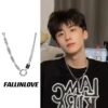 Wholesale Necklace men's fashion trend titanium steel non-fading clavicle chain personality simple handsome men's hip hop neutral wind jewelry