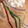 oly-7cb83643224b5ce76c174b5b6c8382ee Wholesale PVD Coated Real Gold Plated Solid Color Titanium Steel Fashion Waterproof Non Tarnish Bracelets Necklace