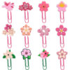 oly-7cbaabe58214f2258282a3f5edfc2c9b Wholesale Random 50pcs Student Paper Clip Pink Peach Blossom Bookmark