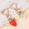 Wholesale Sunflower Strawberry Keychain